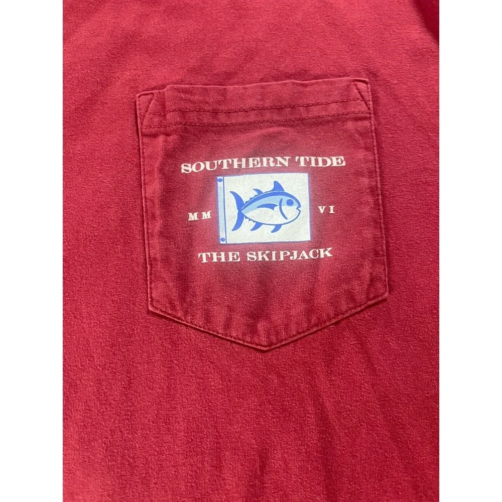 Southern Tide Florida State Seminoles Pocket T  Shirt Skipjack  Size Large